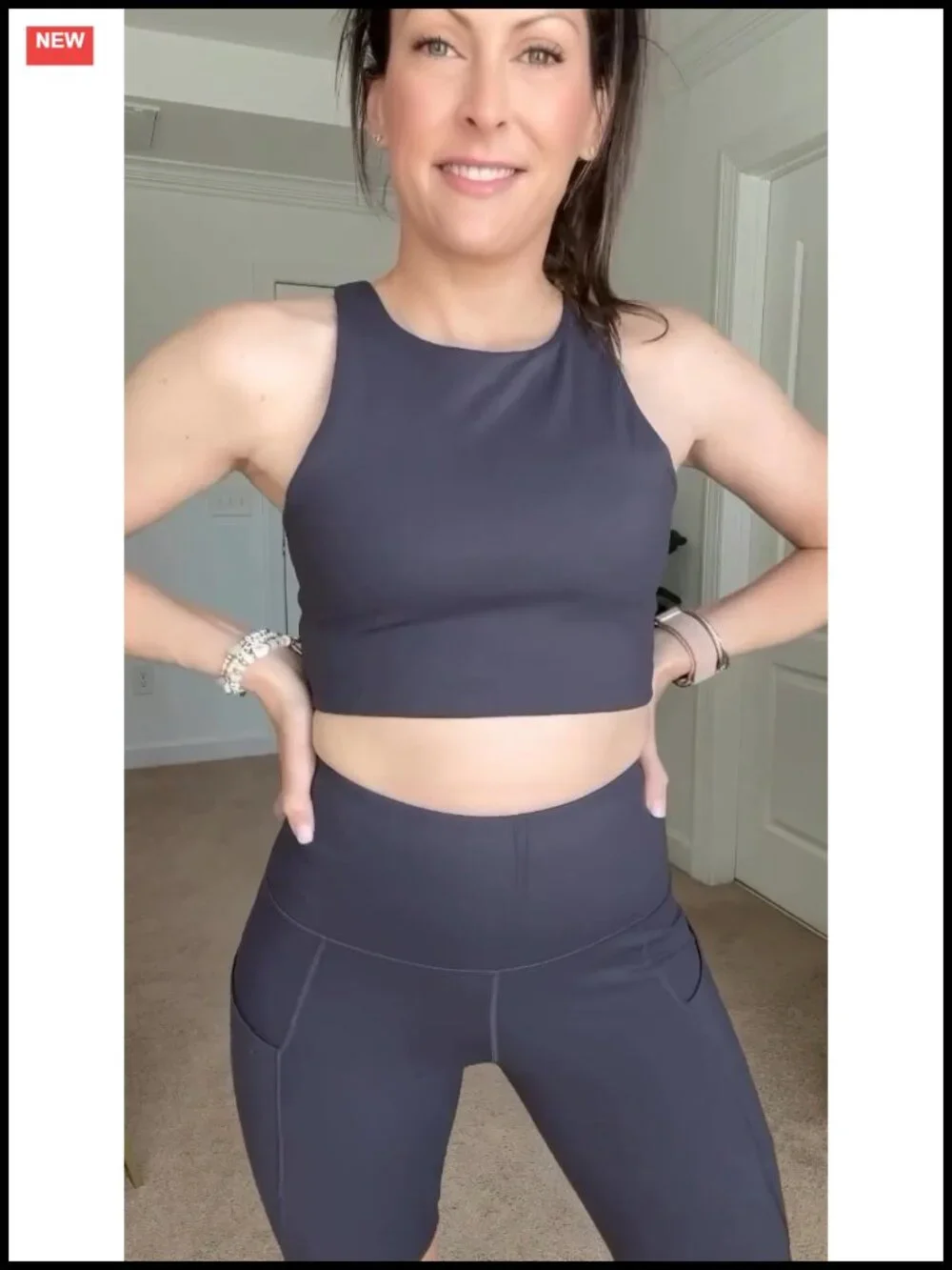 High Waist Biker Shorts with Pockets 4-Way Stretch Yoga Athletic